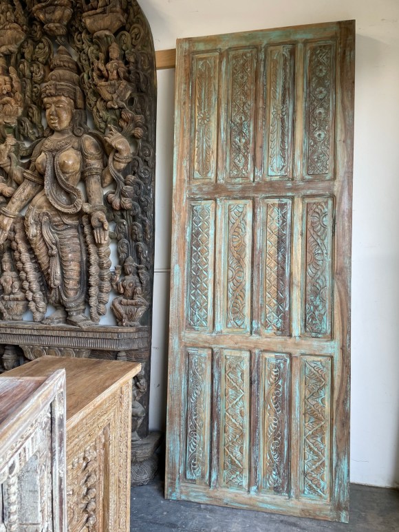 vintage carved barndoor