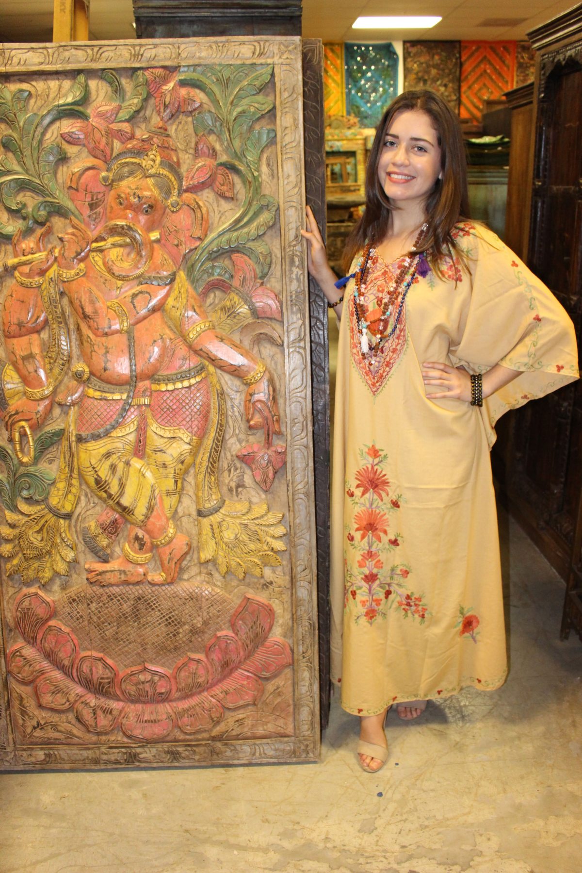 Boho Embroidered Kimono Kaftans