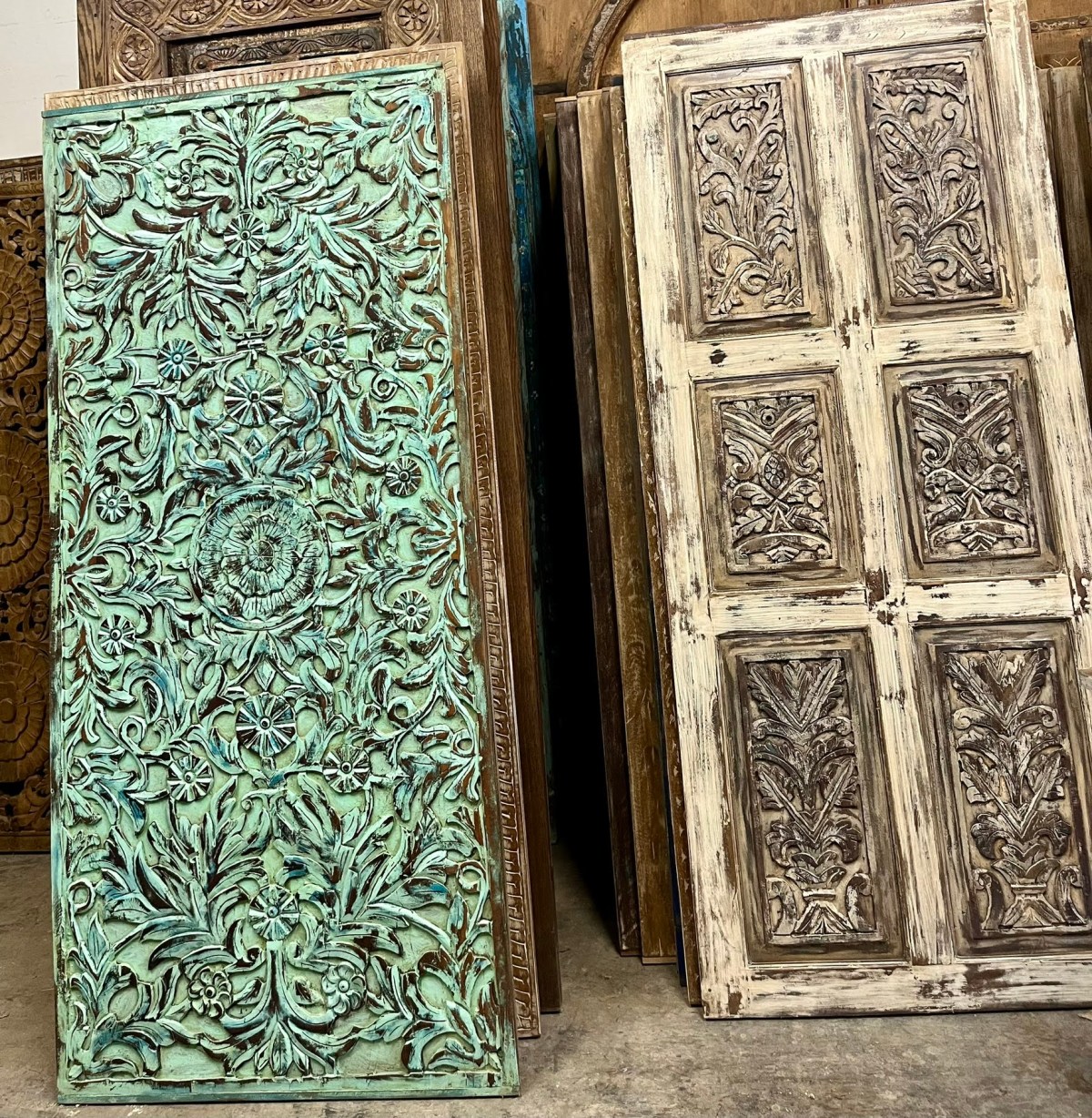 Carved Barndoors for Home Interiors