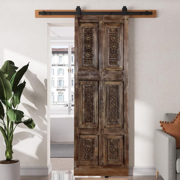 Vintage Coastal Carved Wood Doors & Decor
