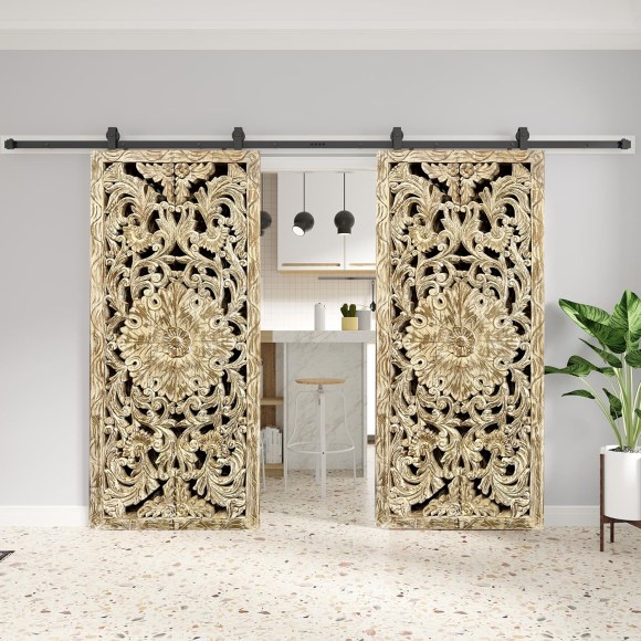 Vintage Carved Wood Doors : Eclectic Sophistication