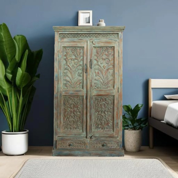 Antique Wardrobe Armoires: Timeless Storage Solutions with Vintage Charm for Farmhouse & Coastal Homes