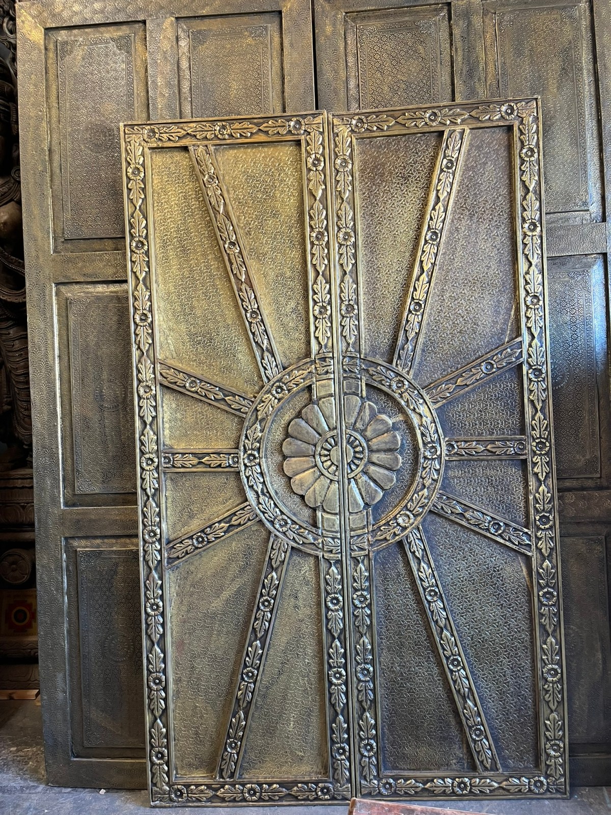 Rustic Garden Doors, Antique Indian Doors Mogul Interior