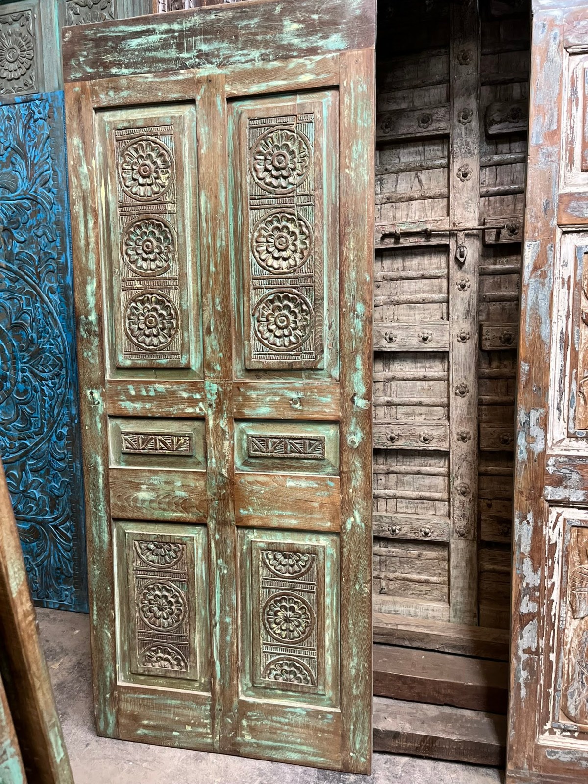 Hand Carved Antique Wood Doors for Cottages: Vintage Charm and Elegance