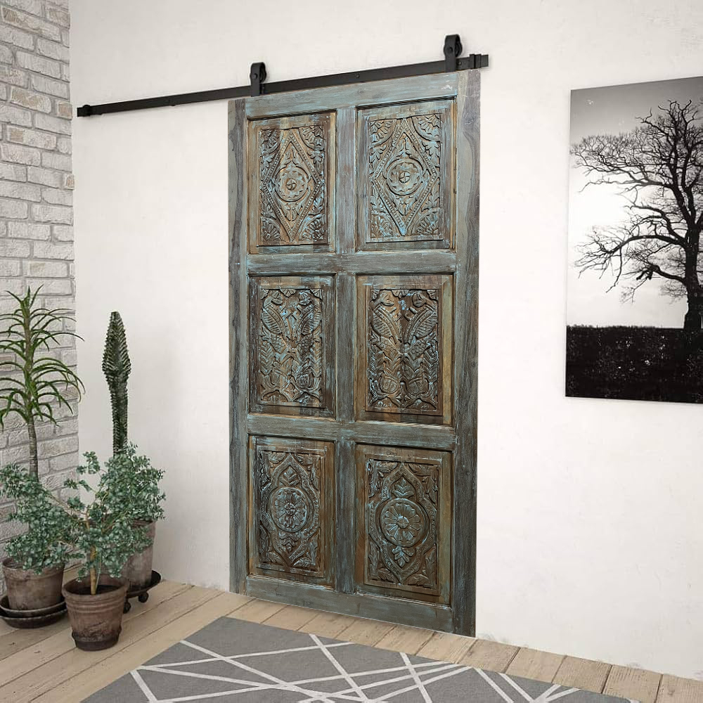 Artisan Carved Barn Doors | Rustic Sliding Doors for Home Interiors