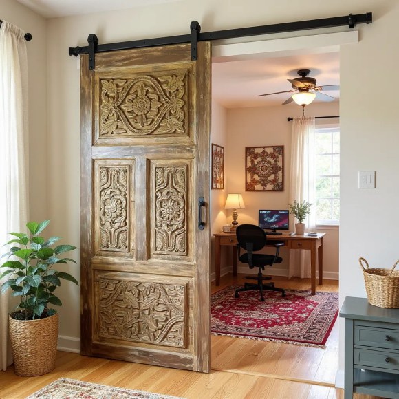 Vintage Sliding Barndoors, Farmhouse Aesthetic Doors