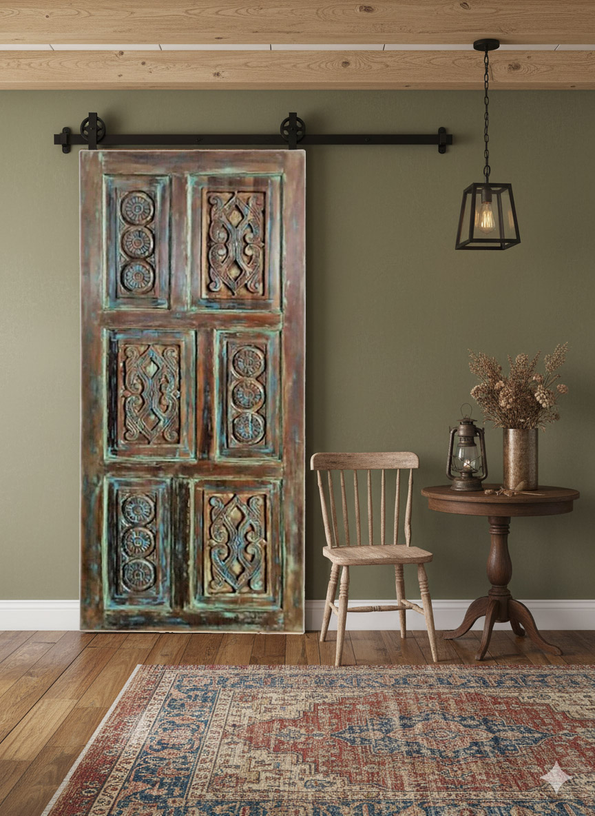 Craftsman Country Cottage & Carved Doors