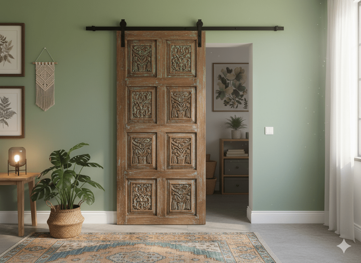 Decorative Sliding Barn Doors | Vintage-Inspired Rustic Home Accent