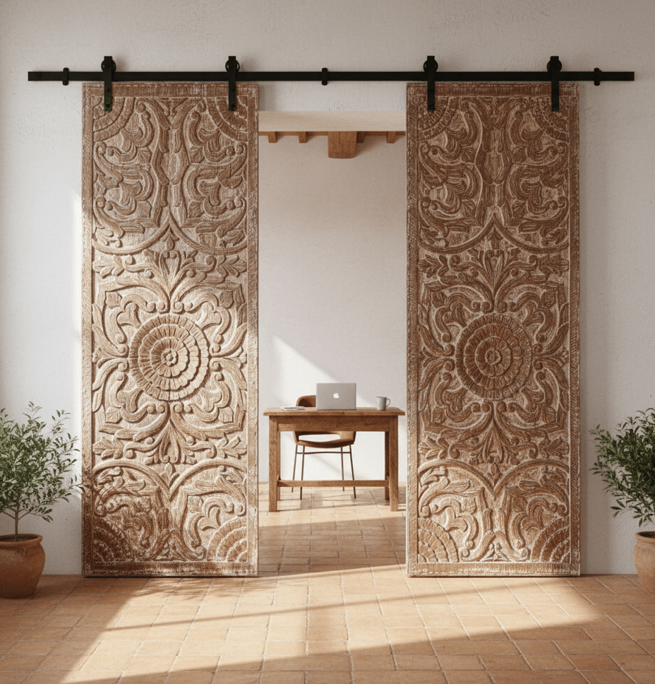 Carved Barn Doors: Where Artisan Heritage Meets Modern Design