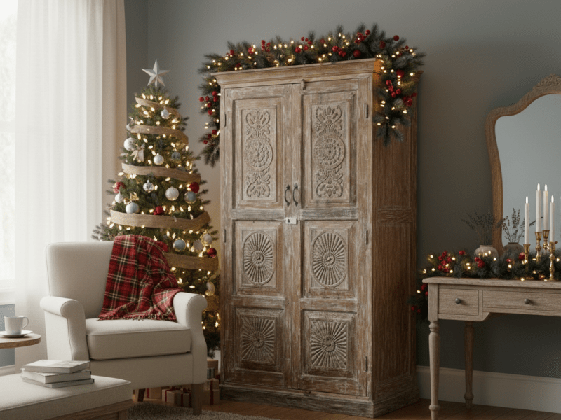 The Architectural Presence of Sculptural Antique&nbsp;Armoires