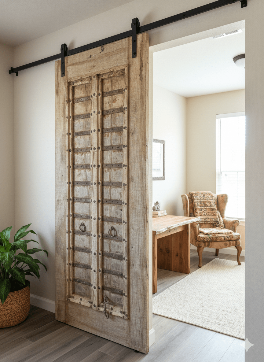 Vintage Aesthetic of Carved Door Panels