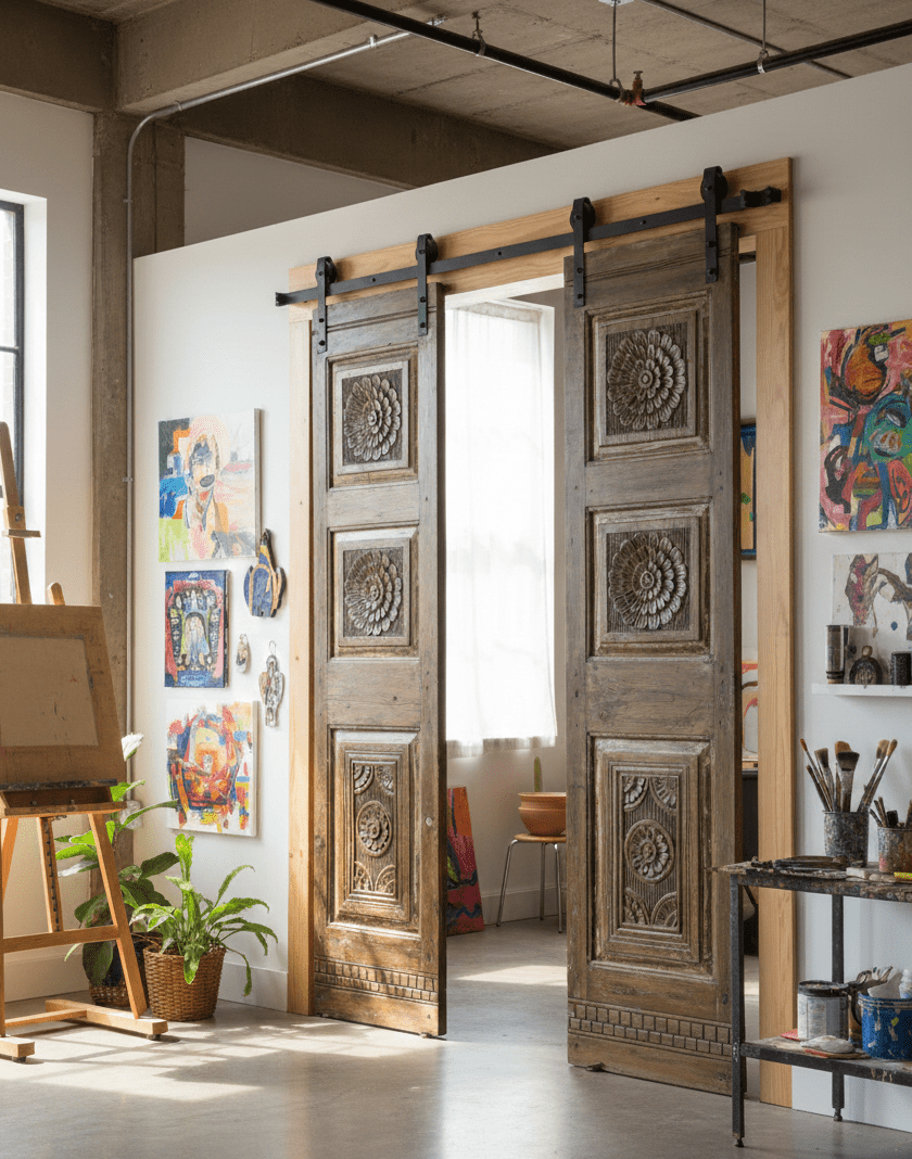 Rustic Love Decorative Barn Doors, Vintage Charm