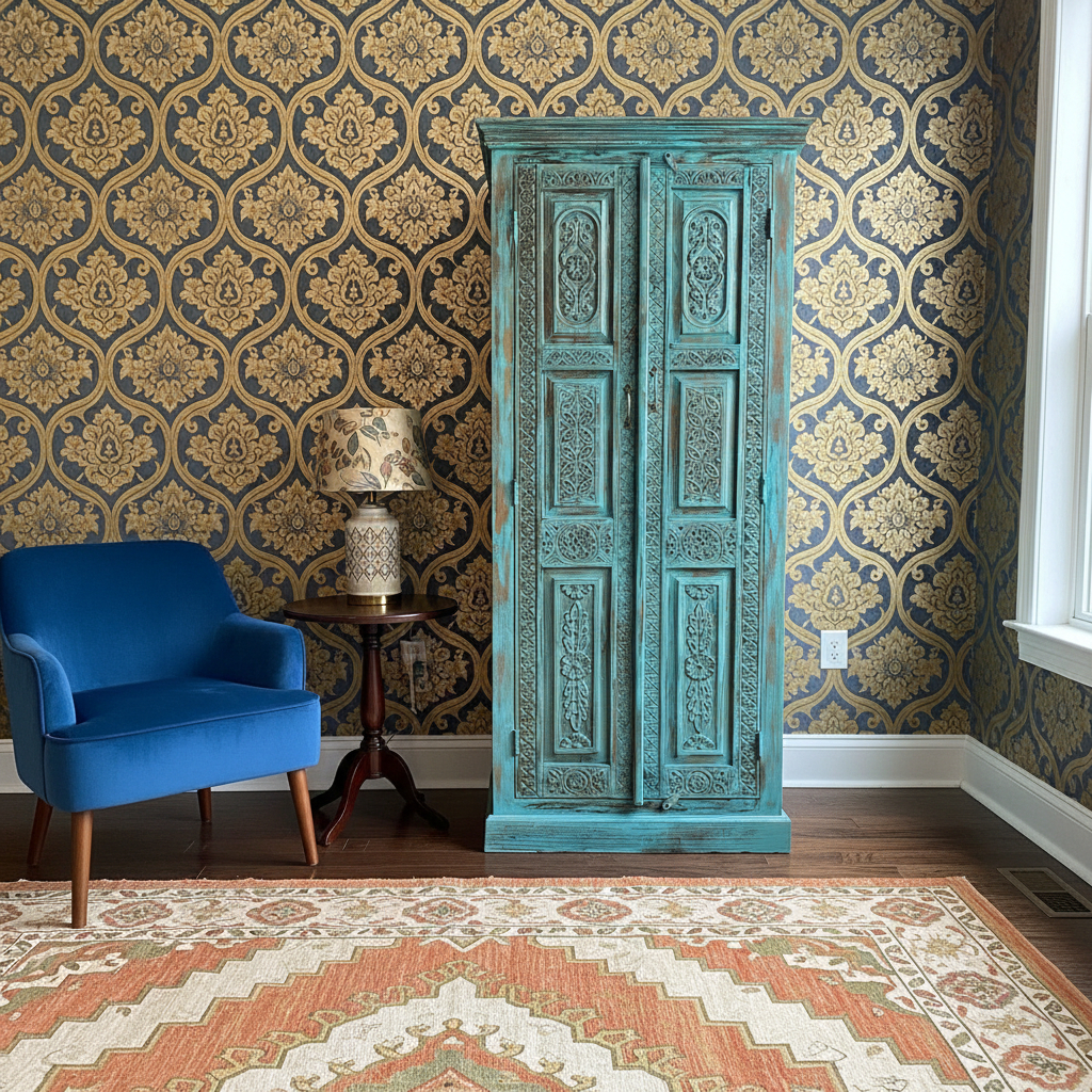 The Art of Layered Spaces: Comfort, Craft, and Carved Wood Doors