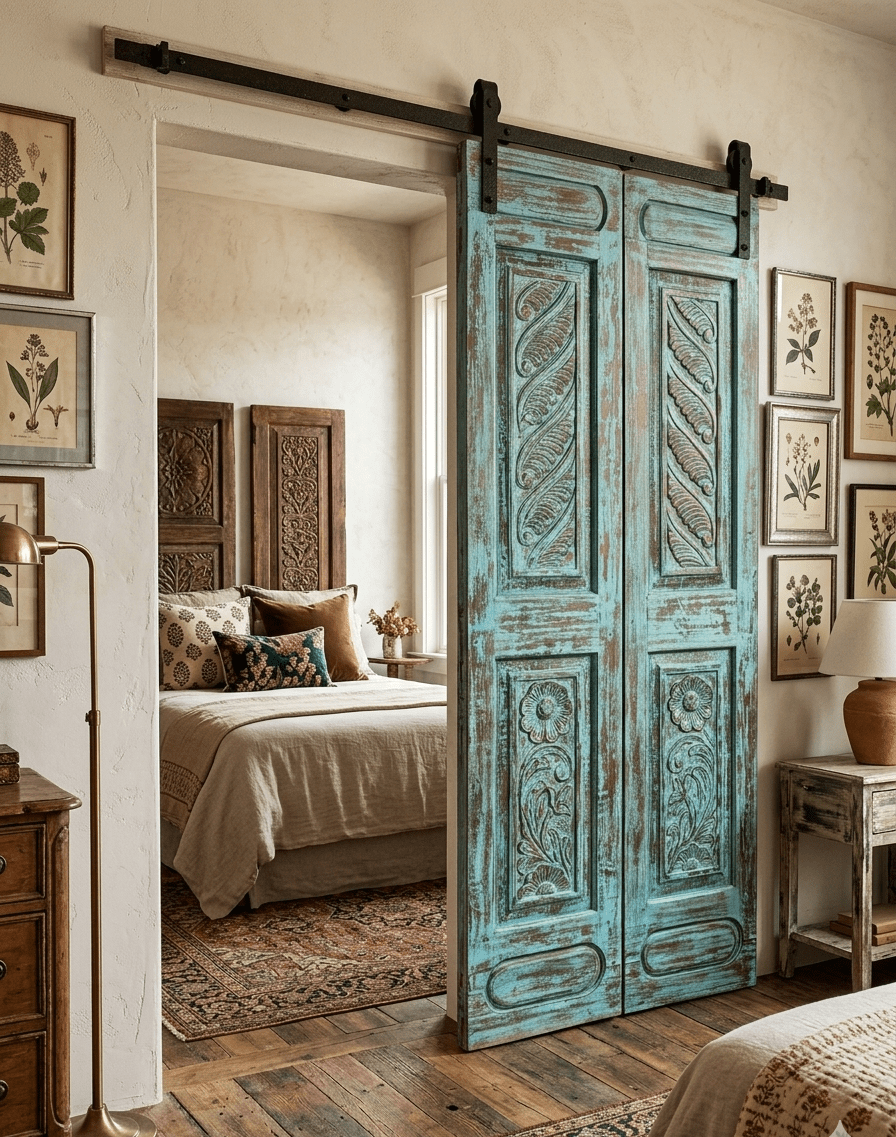 Transform Your Home with Antique Indian Doors and Carved Furniture