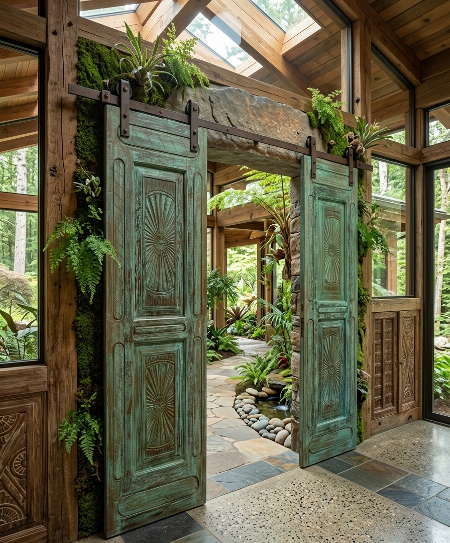 Carved Barn Doors for Home Interiors: Elevating Spaces with Timeless Craftsmanship