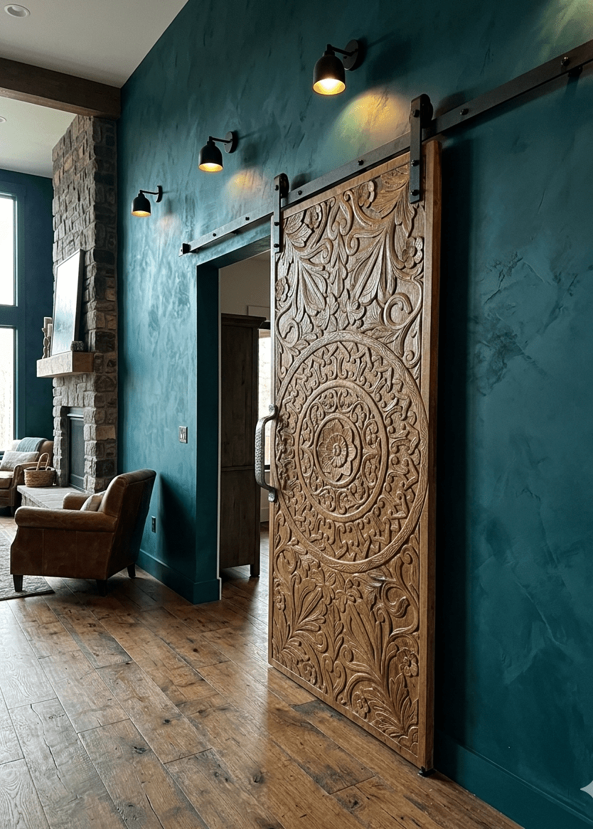 The Carved Farmhouse Barn Door Upgrade